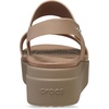 Crocs Women’s Brooklyn Low Wedge Sandals(Latte/Mushroom)