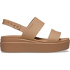 Crocs Women’s Brooklyn Low Wedge Sandals(Milk Chocolate)