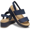 Crocs Women’s Brooklyn Low Wedge Sandals(Navy/Cashew)