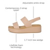 Crocs Women’s Brooklyn Low Wedge Sandals(Pink Caramel/Tan)