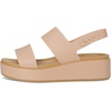 Crocs Women’s Brooklyn Low Wedge Sandals(Pink Caramel/Tan)
