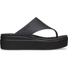 Crocs Women’s Brooklyn Platform Flip Flops(Black)