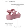 Crocs Women’s Brooklyn Woven Low Wedge Sandals(Rosett Woven)