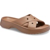 Crocs Women’s Classic Cross Strap Sandals(Milk)
