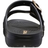 Crocs Women’s Classic Saturday Sandals(Black/Metallic Buckle)