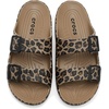 Crocs Women’s Classic Saturday Sandals(Sepia/Leopard)