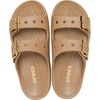 Crocs Women’s Classic Saturday Sandals(Sepia/Metallic Buckle)