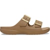 Crocs Women’s Classic Saturday Sandals(Sepia/Metallic Buckle)