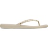 Crocs Women’s Miami Flip Flops | Square Toe Flat | 360 Degree Comfort | Croslite Foam Footbed(Almond Tint)