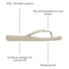 Crocs Women’s Miami Flip Flops | Square Toe Flat | 360 Degree Comfort | Croslite Foam Footbed(Almond Tint)