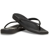 Crocs Women’s Miami Flip Flops | Square Toe Flat | 360 Degree Comfort | Croslite Foam Footbed(Black)