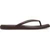 Crocs Women’s Miami Flip Flops | Square Toe Flat | 360 Degree Comfort | Croslite Foam Footbed(Coffee)