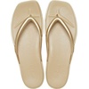 Crocs Women’s Miami Flip Flops | Square Toe Flat | 360 Degree Comfort | Croslite Foam Footbed(Gold)