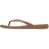 Crocs Women’s Miami Flip Flops | Square Toe Flat | 360 Degree Comfort | Croslite Foam Footbed(Milk Chocolate)