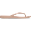 Crocs Women’s Miami Flip Flops | Square Toe Flat | 360 Degree Comfort | Croslite Foam Footbed(Pink Caramel)