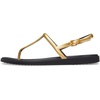 Crocs Women’s Miami Thong Sandal(Metallic Black)