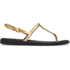 Crocs Women’s Miami Thong Sandal(Metallic Black)
