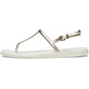 Crocs Women’s Miami Thong Sandal(Metallic Chalk)