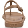 Crocs Women’s Miami Thong Sandal(Milk Chocolate)