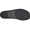 Crocs Women’s Miami Toe Loop Sandals | Square Toe Flat | Flexible Straps | Croslite Foam Footbed(Black)