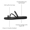 Crocs Women’s Miami Toe Loop Sandals | Square Toe Flat | Flexible Straps | Croslite Foam Footbed(Black Studs)
