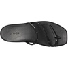 Crocs Women’s Miami Toe Loop Sandals | Square Toe Flat | Flexible Straps | Croslite Foam Footbed(Black Studs)