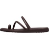 Crocs Women’s Miami Toe Loop Sandals | Square Toe Flat | Flexible Straps | Croslite Foam Footbed(Coffee)