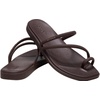 Crocs Women’s Miami Toe Loop Sandals | Square Toe Flat | Flexible Straps | Croslite Foam Footbed(Coffee)