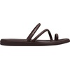 Crocs Women’s Miami Toe Loop Sandals | Square Toe Flat | Flexible Straps | Croslite Foam Footbed(Coffee)