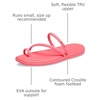 Crocs Women’s Miami Toe Loop Sandals | Square Toe Flat | Flexible Straps | Croslite Foam Footbed(Guava)
