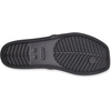 Crocs Women’s Miami Toe Loop Sandals | Square Toe Flat | Flexible Straps | Croslite Foam Footbed(Metallic Black)