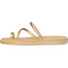 Crocs Women’s Miami Toe Loop Sandals | Square Toe Flat | Flexible Straps | Croslite Foam Footbed(Metallic Gold)