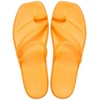 Crocs Women’s Miami Toe Loop Sandals | Square Toe Flat | Flexible Straps | Croslite Foam Footbed(Orangesicle)