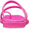 Crocs Women’s Miami Toe Loop Sandals | Square Toe Flat | Flexible Straps | Croslite Foam Footbed(Pink Crush)
