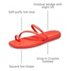 Crocs Women’s Miami Toe Loop Sandals | Square Toe Flat | Flexible Straps | Croslite Foam Footbed(Starfish)