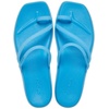 Crocs Women’s Miami Toe Loop Sandals | Square Toe Flat | Flexible Straps | Croslite Foam Footbed(Tinted Glass)