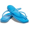 Crocs Women’s Miami Toe Loop Sandals | Square Toe Flat | Flexible Straps | Croslite Foam Footbed(Tinted Glass)