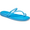 Crocs Women’s Miami Toe Loop Sandals | Square Toe Flat | Flexible Straps | Croslite Foam Footbed(Tinted Glass)
