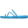 Crocs Women’s Miami Toe Loop Sandals | Square Toe Flat | Flexible Straps | Croslite Foam Footbed(Tinted Glass)