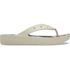 Crocs Women’s Platform Flip Flop Sandal(Bone/Multi)