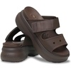 Crocs Women’s Soho Two-Strap Sandals | 2.4 Inch Platform | LiteRide Sink-In Footbed | Adjustable Upper Strap(Coff Coffee)