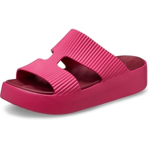 Crocs Getaway Platform H-Strap, Wedge Sandals for Women(Dragon Fruit)