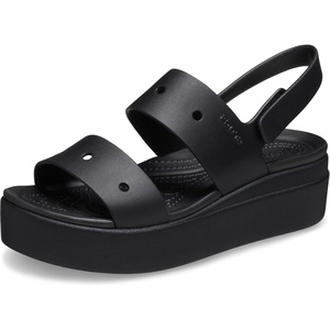 Crocs Women’s Brooklyn 4U Low Wedges, Platform Wedge Sandals for Women(Black)