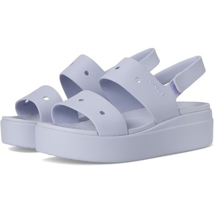 Crocs Women’s Brooklyn 4U Low Wedges, Platform Wedge Sandals for Women(Purple Moon)