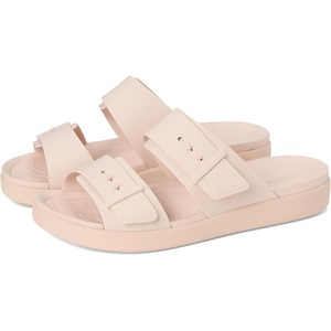 Crocs Women’s Brooklyn Buckle Low Sandals(Quartz)