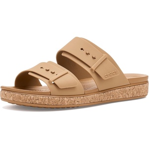 Crocs Women’s Brooklyn Buckle Low Sandals(Umber 1)