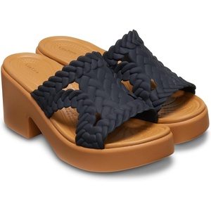 Crocs Women’s Brooklyn Heels(Black Woven)