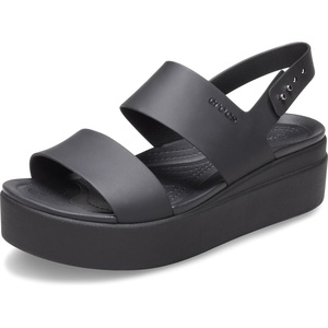 Crocs Women’s Brooklyn Low Wedge Sandals(Black/Black)