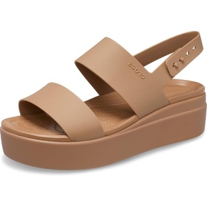 Crocs Women’s Brooklyn Low Wedge Sandals(Milk Chocolate)