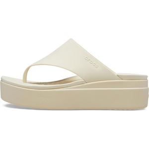 Crocs Women’s Brooklyn Platform Flip Flops(Bone)